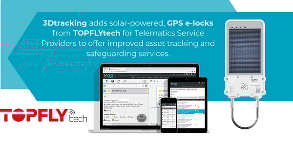 3Dtracking adds solar-powered, GPS e-locks from TOPFLYtech