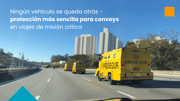 Ningún vehículo se queda atrás - protección más sencilla para convoys en viajes de misión crítica